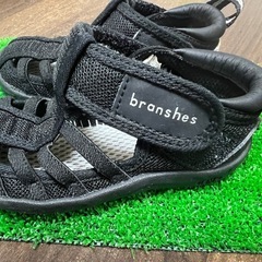 branshes サンダル　黒　14センチ