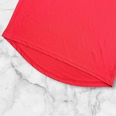 アディダス ネオ❤半袖Tシャツ　メッシュ生地　レッド　トップス　運動着の画像