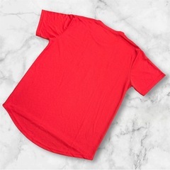 アディダス ネオ❤半袖Tシャツ　メッシュ生地　レッド　トップス　運動着の画像