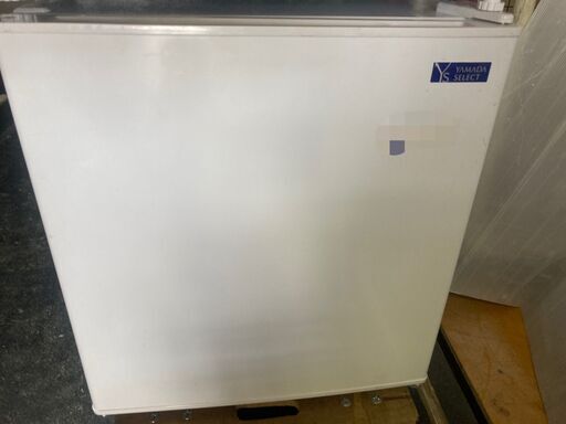 ☆中古￥6,800！YAMADA　47㍑1ドア冷蔵庫　家電　2019年製　YRZ-C05G2型　幅46㎝ｘ奥行46㎝ｘ高さ51㎝　【BG212】
