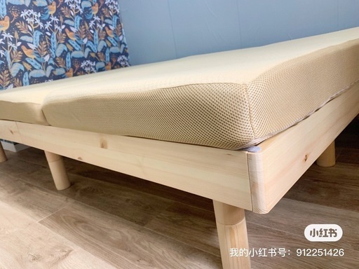 直接引き取り限定 ダブル ベット ベッドフレーム スノコ、マットレス