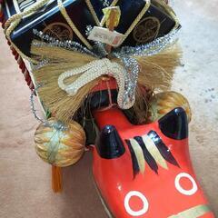 【縁起物】あかべこ　大ぶり　福島県　会津　百萬両箱　AKABEKOの画像