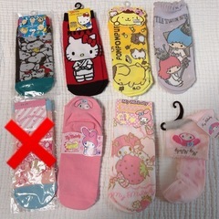 【お譲り先決定致しました】キャラソックス7足　レディース　　　 ...