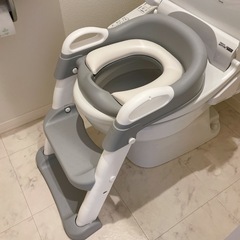 補助便座 折りたたみ ステップ トイレ 踏み台 子供 子ども 高さ調整 トイレトレーニング トイトレ 補助 トイレ補助 練習 トイレ練習 おまる 便座の画像
