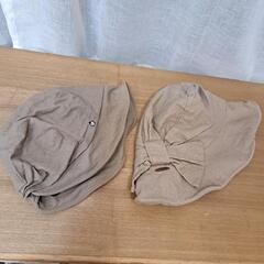 【🌟お譲り先決定】レディース　おしゃれなUVカット機能付き帽子　2個セットで　風で飛びにくいの画像