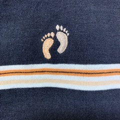 ⬜︎【HANGTEN】ノースリーブ　ボーダー　ポロシャツ　Mの画像