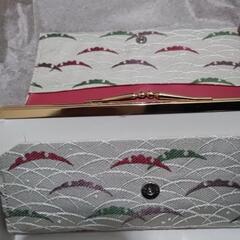 値下げしました！【新品未使用】非売品　資生堂　花椿会　ダイヤモンド記念品　露芝文　かかえバッグ　唐織風　財布として使用してもオシャレ！の画像