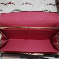 値下げしました！【新品未使用】非売品　資生堂　花椿会　ダイヤモンド記念品　露芝文　かかえバッグ　唐織風　財布として使用してもオシャレ！の画像