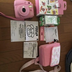 チェキ instax mini 8 ➕純正ハンドストラップ付き ...