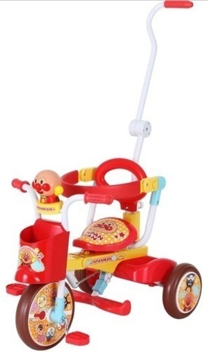 新品同様美品　アンパンマン　三輪車　オールインワンUP2