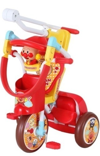 新品同様美品　アンパンマン　三輪車　オールインワンUP2