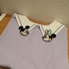 【新品タグ】リトシー　ディズニー　セーラー　Tシャツ　しまむら　パープル　120の画像