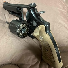 ★強力！ タナカ S&W M29 4inch ガスガン　ごくごく初期型。タナカ純正木製グリップ着き!!  MILITALT BASE製GUNケース入り！の画像