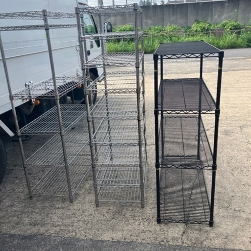 値下げ❗️中古品　スチールラック　3台セット　 シェルフ ラック　倉庫 棚  大量在庫有り 3410