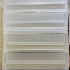 【お引取者さま決定！】無印良品　ポリプロピレンケース引出式　薄型...