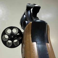 ★タナカ　S&W M19 2.5インチ モデルガン。ブルーイング済み  蓮根シリンダー  木製グリップ付着きの貴重品！の画像