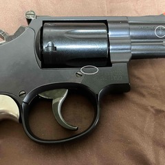 ★タナカ　S&W M19 2.5インチ モデルガン。ブルーイング済み  蓮根シリンダー  木製グリップ付着きの貴重品！の画像