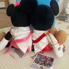 ディズニー  ミッキーミニーのぬいぐるみの画像