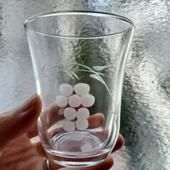 葡萄切子グラス　5個セットの画像