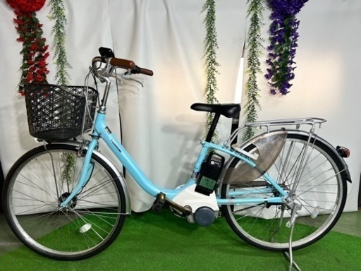 No.168 パナソニックBE-ELDU63 ビビ・ライト・U 26インチ 内装3 段 電動自転車整備済み