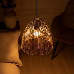 ラタン製ランプシェード👒の画像