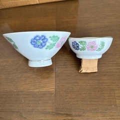 8/3まで　【TOSEN】昭和レトロ　お茶碗＆漬け物鉢　5セットの画像