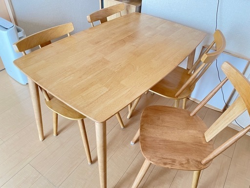 ダイニングテーブルセット 4人がけ　現地受取限定
