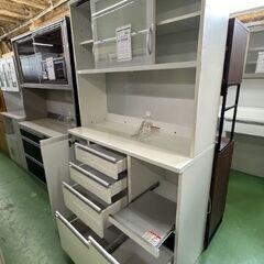 【ドリーム川西店御来店限定】 高橋木工 2枚扉オープンボード ホワイト H2100×W1205×D510 クリーニング済み 【2001245255600646】