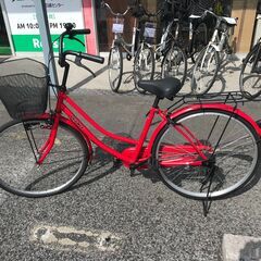 ★ジモティ割あり★  軽快車 26インチ レッド クリーニング済み KJ5790