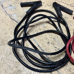ブースターケーブル バッテリー あがり 3.2m 12v 車用 80a ジャンプスタート コード 絶縁カバー 充電 給電 カー用品 救援 緊急 ジャンパーの画像