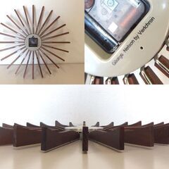 ジョージネルソン フラッタークロック ネルソンクロック 掛け時計 直径49cm ネルソンクロック☆ 札幌市 北区 屯田 の画像