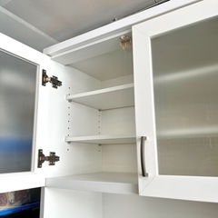 《売約済》【武蔵小山店】  ニトリ　NITORI　食器棚　キッチンカウンター　システムボード　カップボード　白物　キッチン 収納 大型 ファミリー　棚　レンジ台　検）レンジボード 🚚 運搬無料エリア有 / 品川区 リサイクルショップ ランバールーム 武蔵小山店 ◀︎ 武蔵小山パルム 戸越銀座 隣の画像