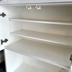 《売約済》【武蔵小山店】  ニトリ　NITORI　食器棚　キッチンカウンター　システムボード　カップボード　白物　キッチン 収納 大型 ファミリー　棚　レンジ台　検）レンジボード 🚚 運搬無料エリア有 / 品川区 リサイクルショップ ランバールーム 武蔵小山店 ◀︎ 武蔵小山パルム 戸越銀座 隣の画像