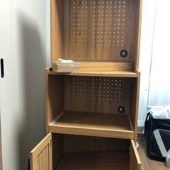 収納棚付きレンジ台