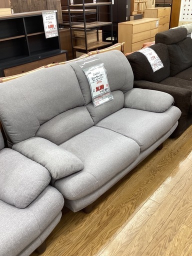 KG-39【新入荷　リサイクル品】関家具　SWEET 2シーターソファ　グレー