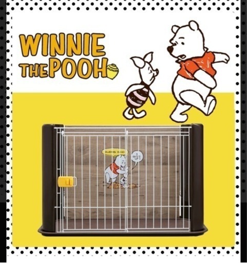犬 ケージ ゲージ サークル ペットサークル ペットケージ インテリアサークル ミッキー プー ディズニー アイリスオーヤマ プーさん DPIS-960
