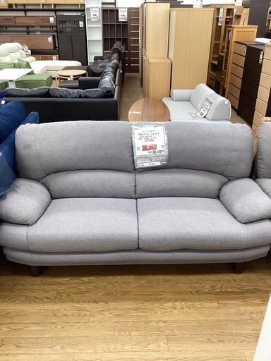 KG-40【新入荷　リサイクル品】関家具　SWEET 3シーターソファ　グレー