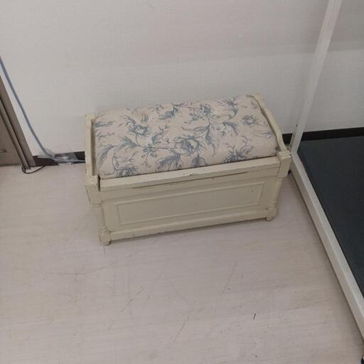 ★ジモティ割あり★スツールBOX (H)33× (W)61× (D)33cm【joh 1925】