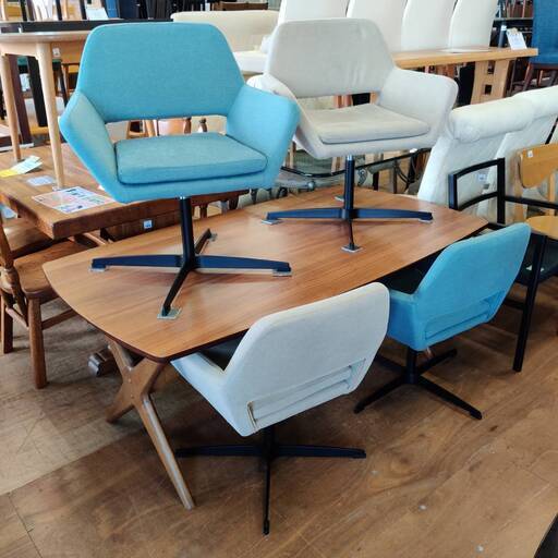 【愛品倶楽部柏店】NITORI ダイニング5点セット リラックスワイド / DCコルーナ