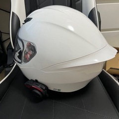 【インカム付】フルフェイスヘルメット（ホワイト）の画像