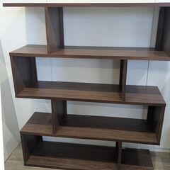 8月中限定【美品】ニトリ オープンシェルフ 「フィルン シリーズ」 棚 W1200 ブラウンの画像