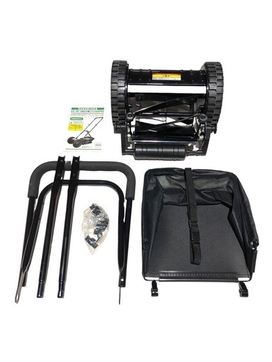 IFUDO Ltd 手動芝刈機 IFD-197 ラク刈る PRO 芝刈り機 バスケット付き 農機具 作業 草刈機 中古美品