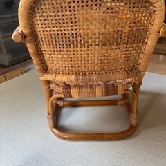 SALE ！！籐の子ども椅子の画像