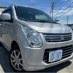 激安軽自動車 H26年式 スズキ ワゴンR MH34S ★支払総額7.8万円★機関良好 冷暖房確認済み！社外ナビ ワンセグテレビ 社外アルミ 即日納車可能 アイドリングストップ お早めに！！の画像