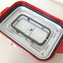 ②BRUNO コンパクトホットプレート ホットプレート  BOE021 RED 札幌市北区屯田の画像