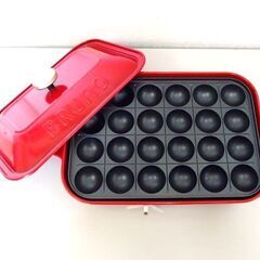 ②BRUNO コンパクトホットプレート ホットプレート  BOE021 RED 札幌市北区屯田の画像