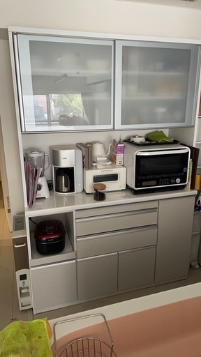 超美品‼️】高級♪ エスエークラフト 60cm幅レンジボード 食器棚