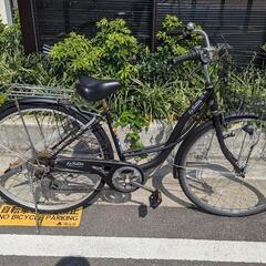取引中　自転車　オートライト、カゴ荷台付き、6段変速　