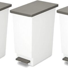 ゴミ箱★3個セット★軽いペダルでサッと開く★45リットル★ブラウ...