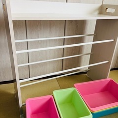 【受け渡し予定決定】子供 おもちゃ 収納 ラック カラフル 可愛い キッズ  トイ の画像